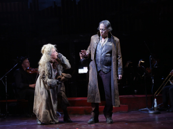 Andrea Burns (The Beggar Woman) and Terrence Mann (Todd) Photo