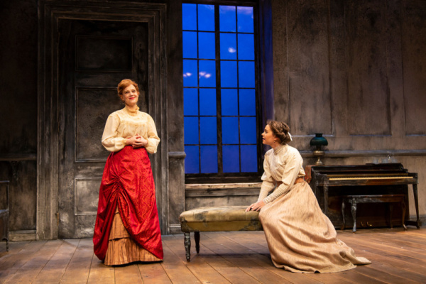 (L to R) Kellie Overbey and Lily Santiago in A Doll's House, Part 2 by Lucas Hnath at Photo