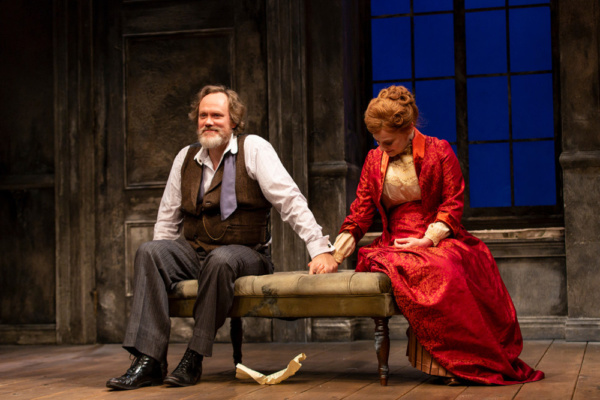 (L to R) Andrew Garman and Kellie Overbey in A Doll's House, Part 2 by Lucas Hnath at Photo