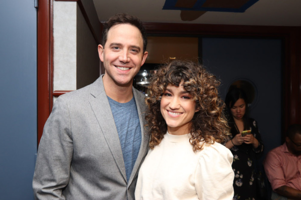 Tony winner Santino Fontana and 2019 Clarence Derwent Award winner Sarah Stiles Photo