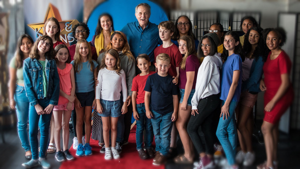 Young performers at camp are all smiles with Broadway Star Alena Watters (THE CHER SH Photo