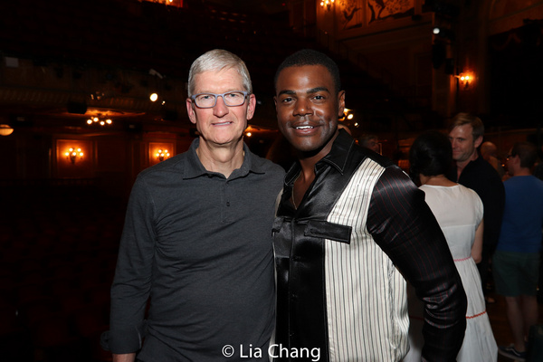 Apple''s CEO Tim Cook and Ahmad Simmons Photo