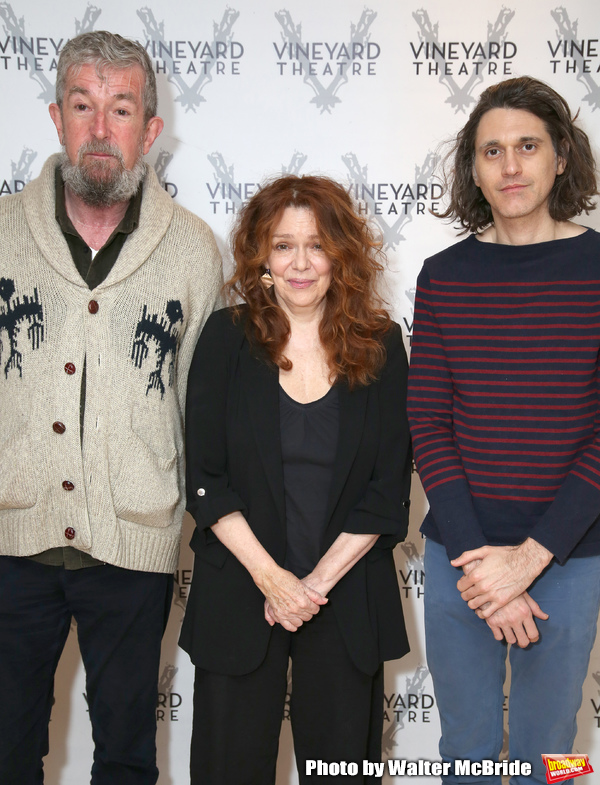 Director Les Waters, actress Deirdre O’Connell and playwright Lucas Hnath Photo