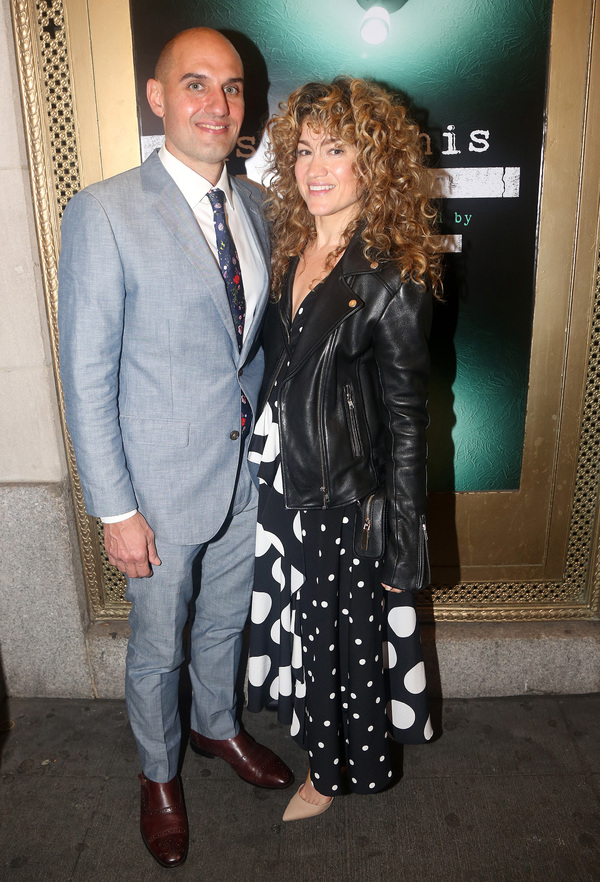 NEW YORK, NEW YORK - OCTOBER 11:  Jeff Dodson and Sarah Stiles  Photo