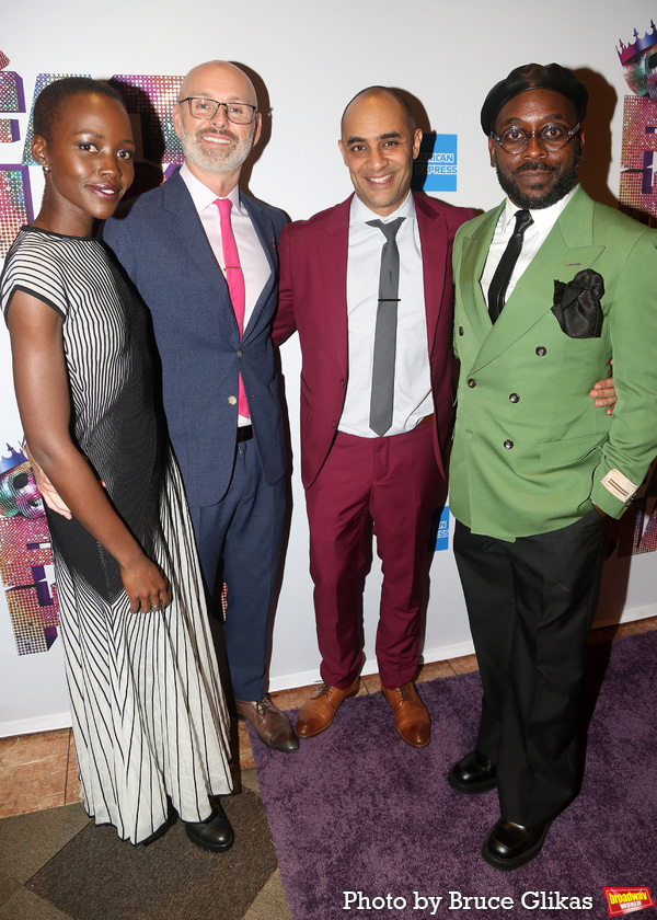 Lupita Nyong'o, Daryl Beck, Director Saheem Ali and Playwright James Ijames  Photo