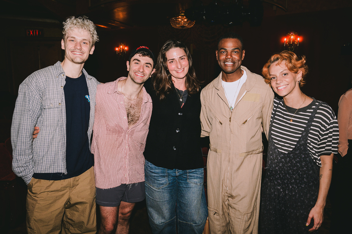 Ben Cook, Ricky Ubeda, Sara Bareilles, Ahmad Simmons, and Gaby Diaz Photo