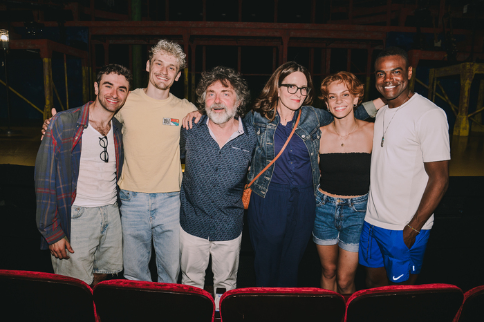 Ricky Ubeda, Ben Cook, Jeff Richmond, Tina Fey, Gaby Diaz, and Ahmad Simmons Photo