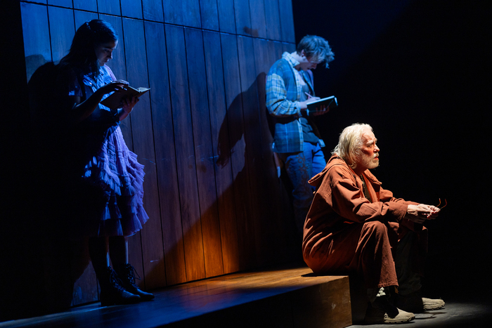 Emilia Suárez, Rudy Pankow, and Terrence Mann Photo