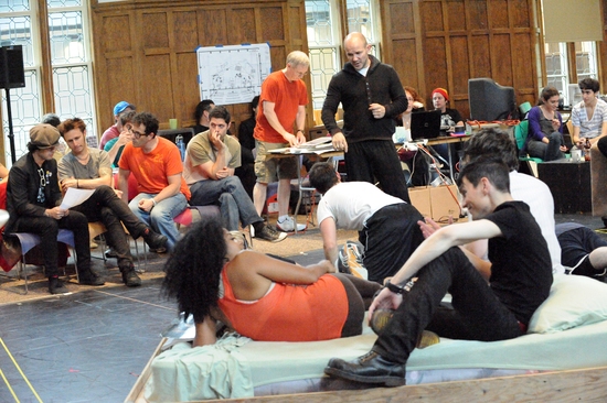 Green Day's Billie Joe Armstrong and Mike Dirnt, Michael Mayer, Tom Kitt, Choreograph Photo