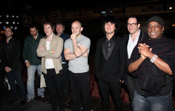 Curtis Holbroock, John Gallagher Jr., Steven Hoggett, Billie Joe Armstrong and Michae Photo