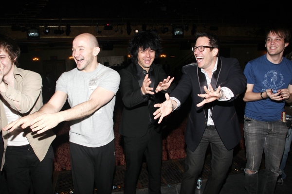 John Gallagher Jr., Steven Hoggett, Billie Joe Armstrong, Michael Mayer and Theo Stoc Photo