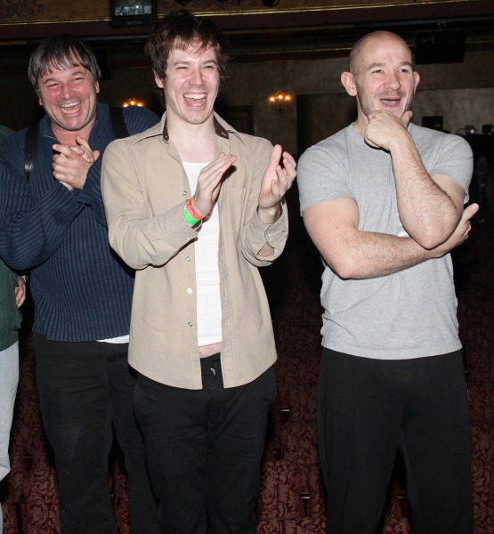 Jim Boretselmann , John Gallagher Jr. & Steven Hoggett attending the Opening Night Br Photo