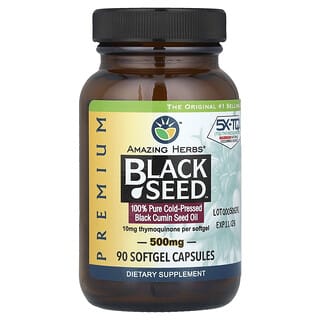 Amazing Herbs, Black Seed™, 90 cápsulas blandas