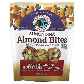 Almondina, Picadas de Amêndoa, Grãos Ancestrais, Mirtilo e Amêndoas, 142 g (5 oz)