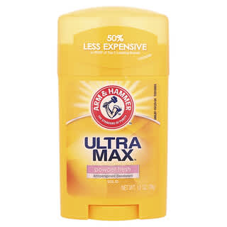 Arm & Hammer, UltraMax™, Твърд дезодорант против изпотяване, Свежа пудра, 1 унция (28 g)