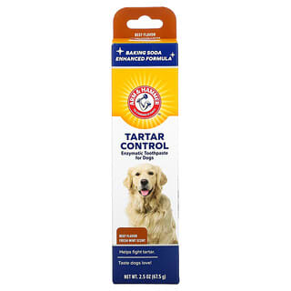 Arm & Hammer, Contrôle du tartre, Dentifrice enzymatique pour chiens, Bœuf, 67,5 g