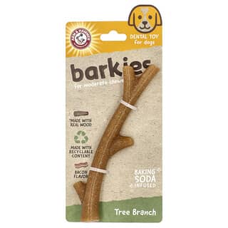 Arm & Hammer, Barkies Para masticadores moderados, Juguete dental para perros, Rama de árbol, Tocino, 1 juguete de juguete