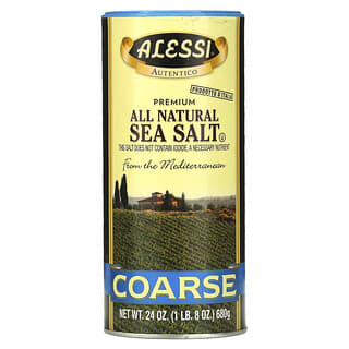 Alessi, Premium All Natural Sea Salt, grob, 680 g (24 oz.)