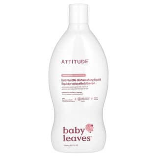 ATTITUDE, Liquide vaisselle et biberon pour bébé, Sans parfum, 700 ml