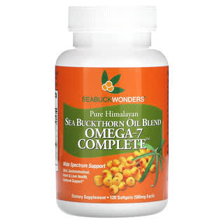 SeaBuckWonders, Sea Buckthorn Oil Blend, Omega-7 Complete, 500 mg, 120 Softgels