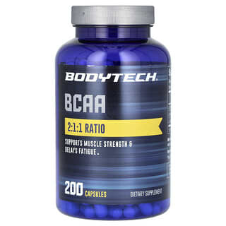 BodyTech, BCAA, 200 capsules