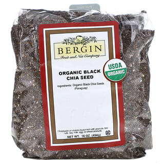 Bergin Fruit and Nut Company, Organic Black Chia Seed, 16 oz (454 g)