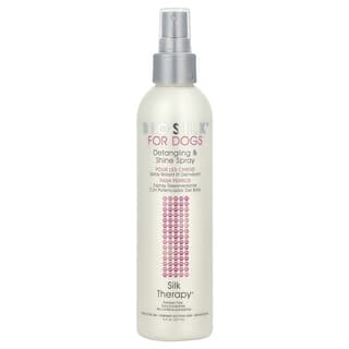 Biosilk, Silk Therapy, Spray desenredante y brilloso para perros, 237 ml (8 oz. Líq.)