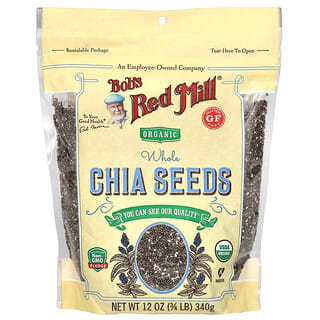 Bob's Red Mill, Semillas de chía entera orgánica, 340 g (12 oz)