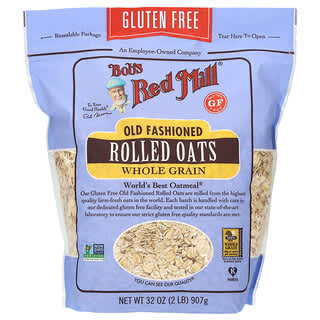 Bob's Red Mill, Old Fashioned Rolled Oats, Whole Grain, Gluten Free, 32 oz (907 g)