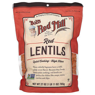 Bob's Red Mill, Lentejas rojas, 765 g (27 oz)