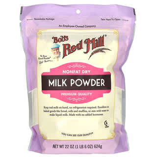 Bob's Red Mill, Leche en polvo, Descremada y deshidratada, 624 g (22 oz)