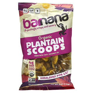 Barnana, Colheres de Banana Orgânica, Sal Rosa do Himalaia, 140 g (5 oz)