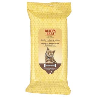 Burt's Bees, Dander Reducing Wipes with Colloidal Oat Flour, For Cats, 50 Count