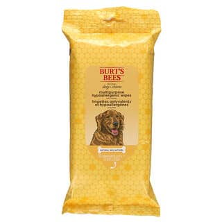 Burt's Bees, Köpekler İçin Çok Amaçlı Hipoalerjenik Mendiller Ballı, 50 Adet