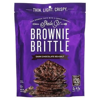 Sheila G's, Brownie Brittle, чорний шоколад із морською сіллю, 142 г (5 унцій)