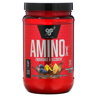 BSN, AminoX, Endurance et récupération, Punch aux fruits, 435 g