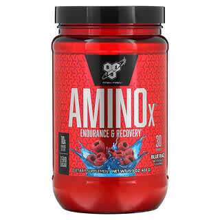 BSN, AminoX, Endurance et récupération, Blue Raz, 435 g