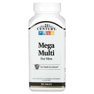 21st Century, Méga-multivitamines pour hommes, 90 comprimés