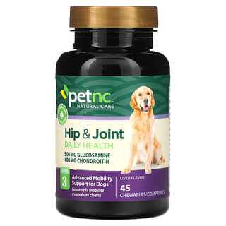 petnc NATURAL CARE, Hip & Joint, Level 3, Liver, 45 Chewables