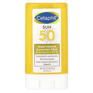 Cetaphil, Sheer Mineral Sunscreen Stick, SPF 50, 0.5 oz (14 g)