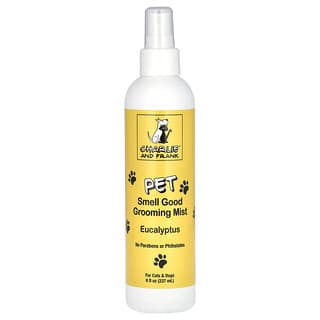 Charlie and Frank, Pet Smell Good Grooming Mist, Cães e Gatos, Eucalipto, 237 ml (8 fl oz)