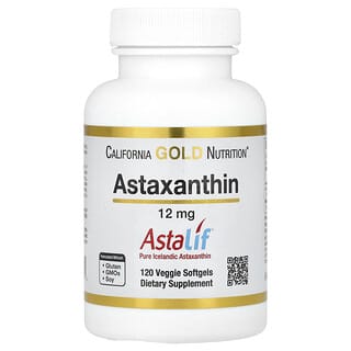 California Gold Nutrition, Astaxanthine, Astalif® Pure Islandic, 12 mg, 120 capsules à enveloppe molle végétariennes