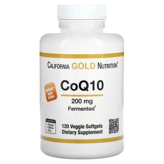 California Gold Nutrition, Coenzyme CoQ10, 200 mg, 120 capsules végétariennes à enveloppe molle