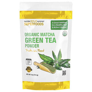 California Gold Nutrition, Superfoods, Chá Verde Matcha Orgânico em Pó, 114 g (4 oz)