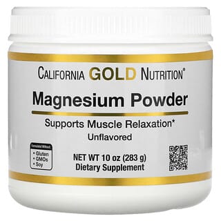 California Gold Nutrition, Magnesium Powder Beverage, Magnesium-Getränkepulver, geschmacksneutral, 283 g (10 oz.)