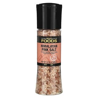 California Gold Nutrition, Foods, Pink Himalayan Salt Grinder, Salzmühle mit pinkem Himalayasalz, 390 g (13,76 oz.)