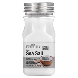 California Gold Nutrition, Foods, Light Sea Salt, 6.2 oz (175 g)