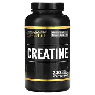 California Gold Nutrition, Sport, Creatine, 240 Veggie Capsules