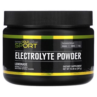 California Gold Nutrition, Sport, Electrolyte Powder, Natural Lemonade, 10.48 oz (297 g)