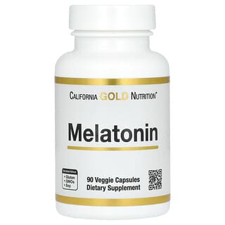 California Gold Nutrition, Melatonin, 3 mg, 90 Veggie Capsules